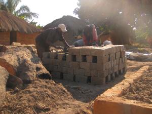 After writing a grant and getting it approved, the Mapalo Development group were hard at work burning bricks for the structure of the hammermill shelter. 